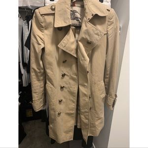 Mid Length Burberry Trench Coat